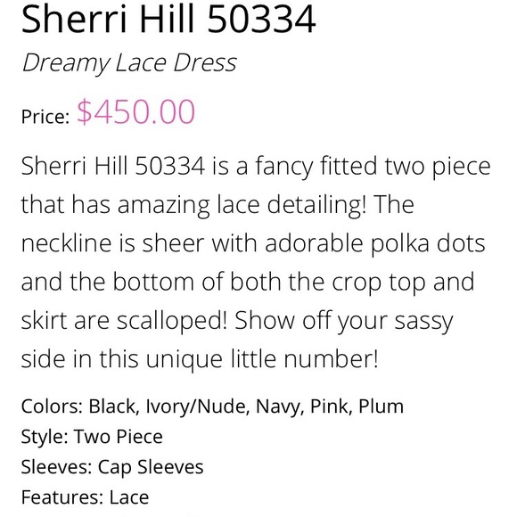 Sherri Hill pink two piece dress - Picture 7 of 8